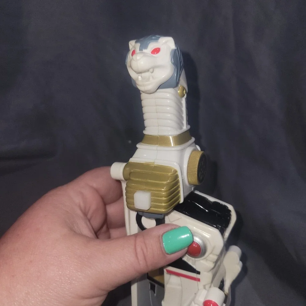VTG MMRP POWER RANGERS WHITE SABAN EMPIRE1994 SWORD LAUNCHER W/ TIGERZORD